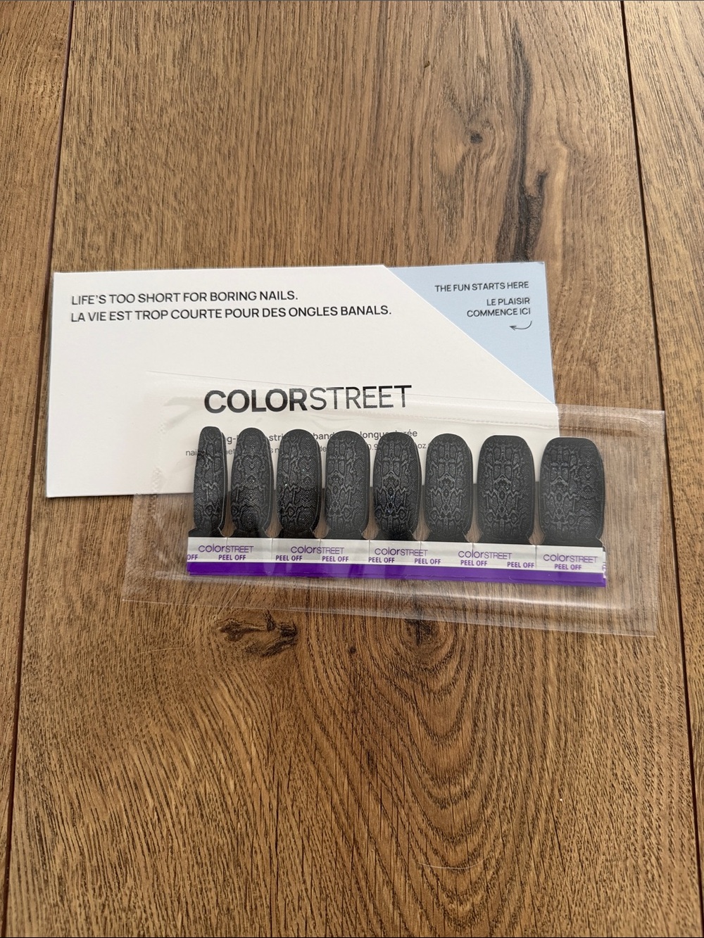Color Street Nail Strips - Silver Serpent